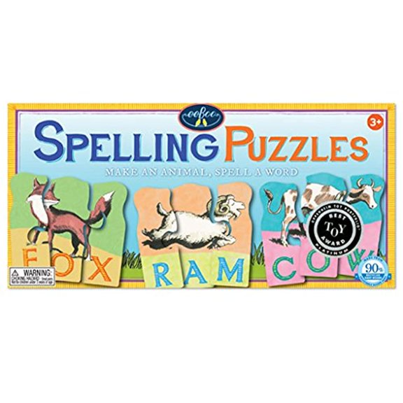 eeBoo Animal Spelling Puzzles, 1 EA