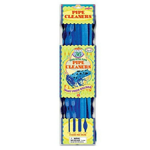 eeBoo Blue Pipe Cleaners - Dart Frog Colors