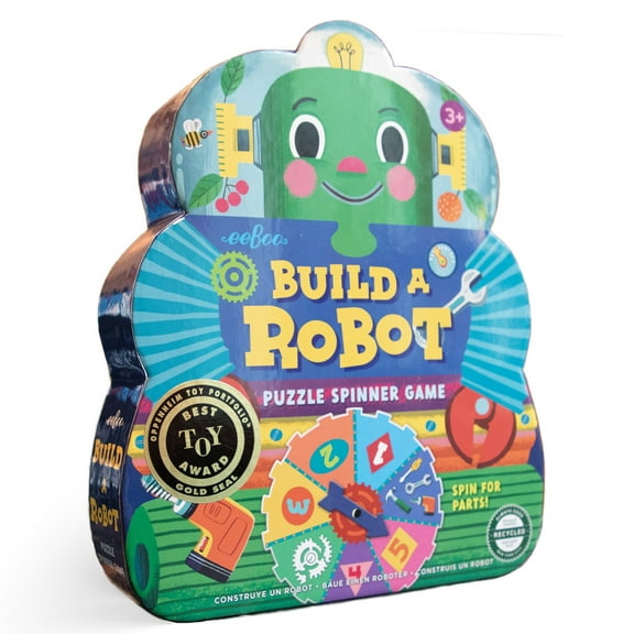 eeBoo Build a Robot Spinner Game, combines simple numbers with fun, 3 Years and Up.