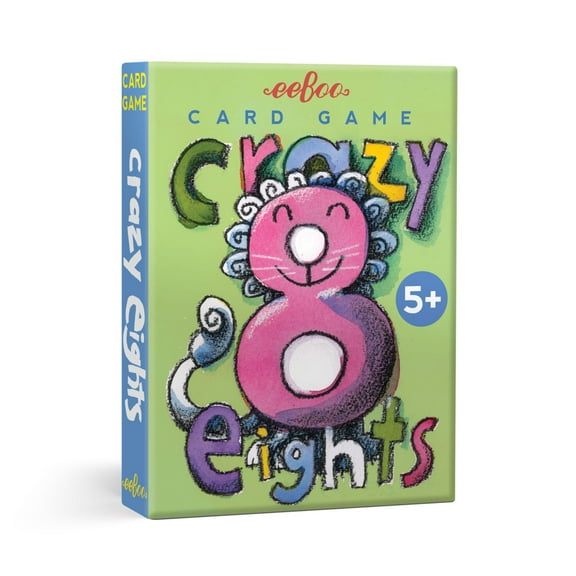 eeBoo Crazy Eight Playing Card Game