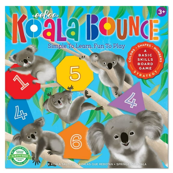 eeBoo Koala Bounce Board Game Ages 5+