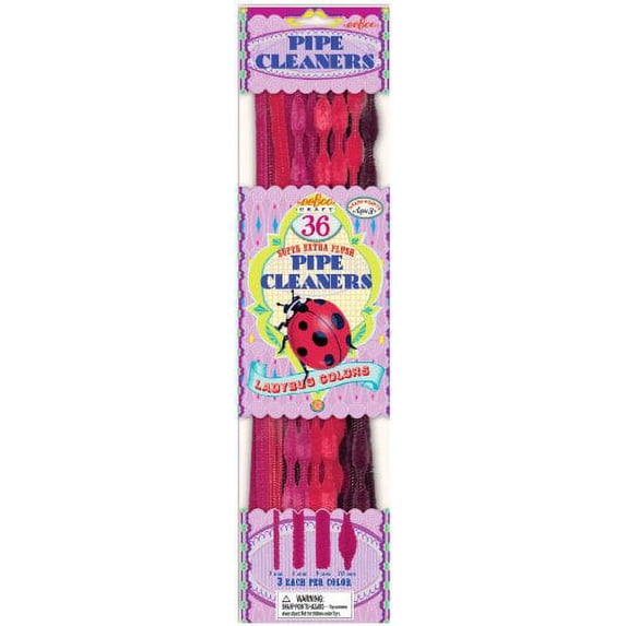 eeBoo Ladybug Red Pipe Cleaners Craft Kit