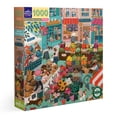 thumbnail image 1 of eeBoo Piece & Love: English Green Market - 1000 Piece Puzzle - Adult Square Jigsaw, 23x23", Includes Image Reference Insert, High-Quality Pieces, 1 of 7