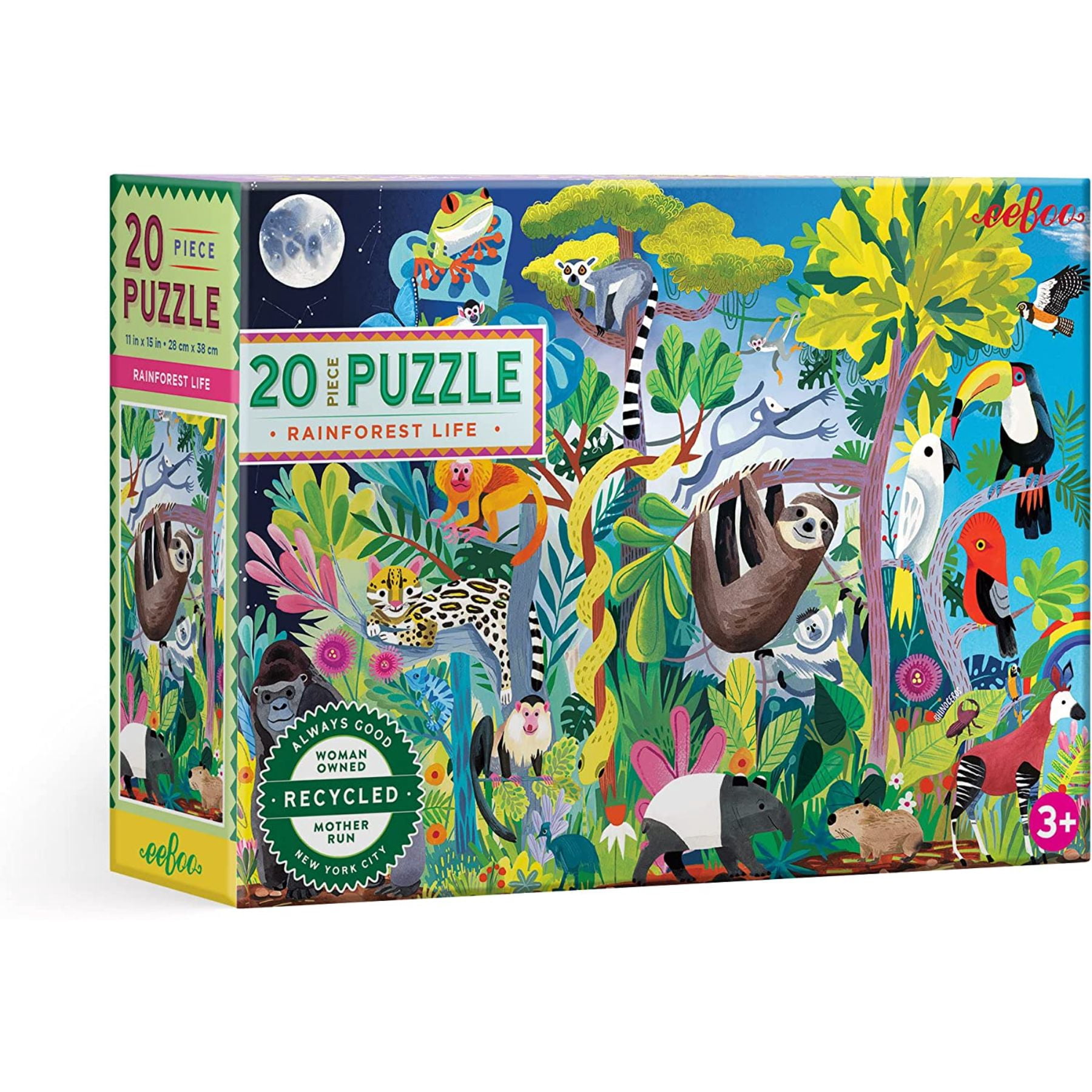 eeBoo Rainforest Life 20 piece jigsaw puzzle - Walmart.com
