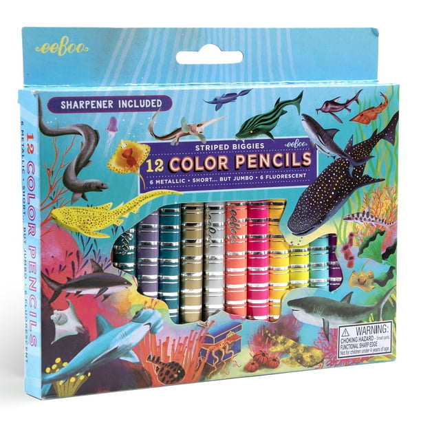 Garden 12 Striped Biggie Color Pencils Garden 12 Striped Biggie Color Pencils