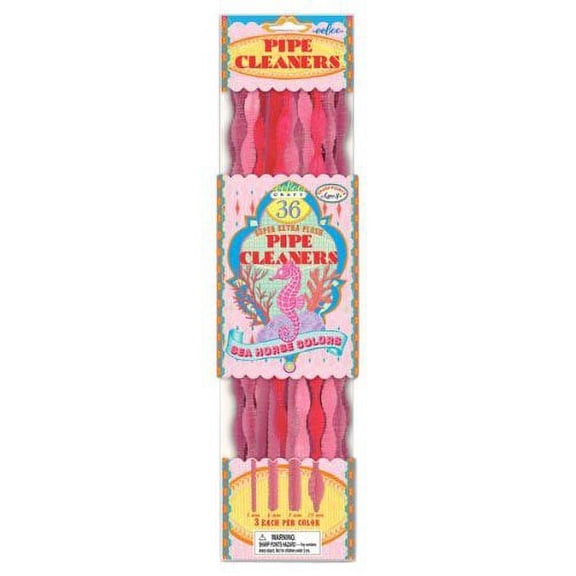 eeBoo Pipe Cleaners Craft Kit- Pink and Rose, Sea Horse