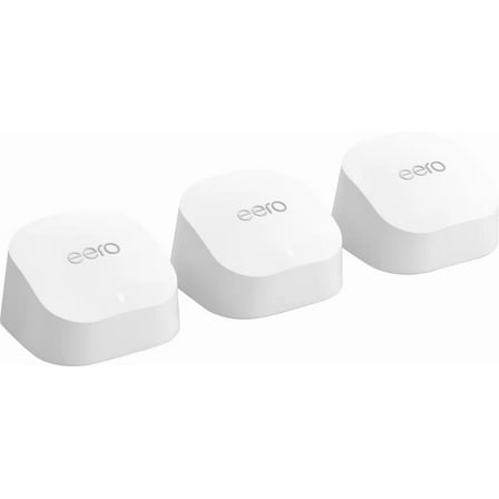 eero - 6+ Dual-band Mesh Wi-Fi 6 System (3-pack) - White