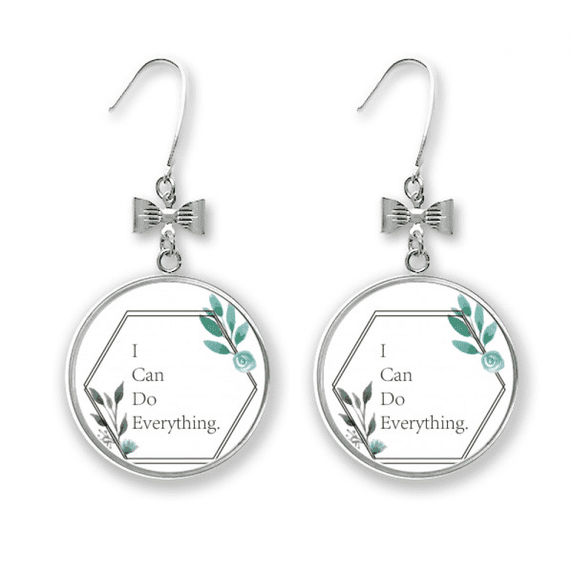 efforts affirm border bow earrings drop stud pierced hook