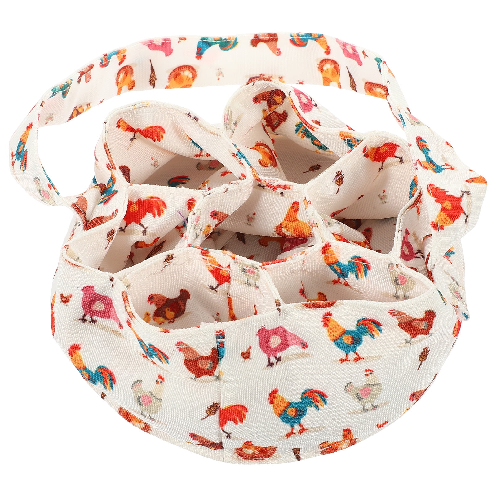 egg basket Eggs Collecting Basket Eggs Gathering Basket with 7 Pouches Farmhouse Egg Holder