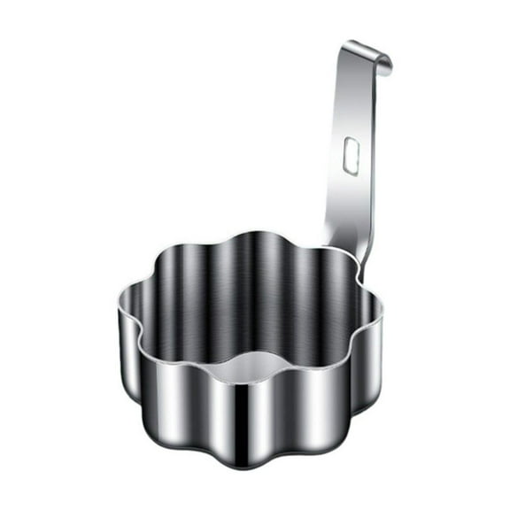 egg boiling spoon, Stainless Steel poached egg maker, Egg Boiler Egg Egg Steamer Rack Maker Egg Boiling Spoon Egg Steamer Spoon Cup Bbq Egg Cookware Pan Steamed Non Eggs Kitchen Gadget Black Stai