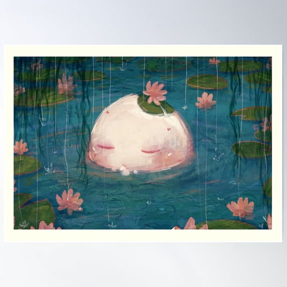 egg in the pond Poster, 12x18 UNFRAMED