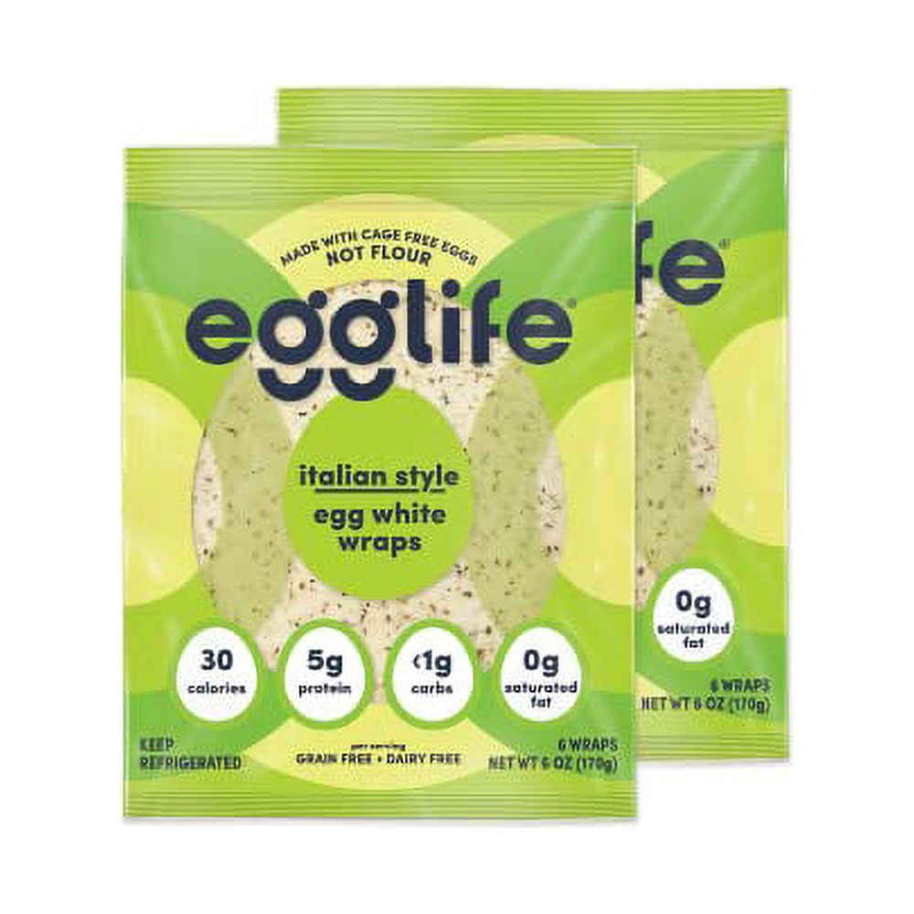 egglife egg white wraps, Italian, Egg White Wraps, 12 Total Wraps (26