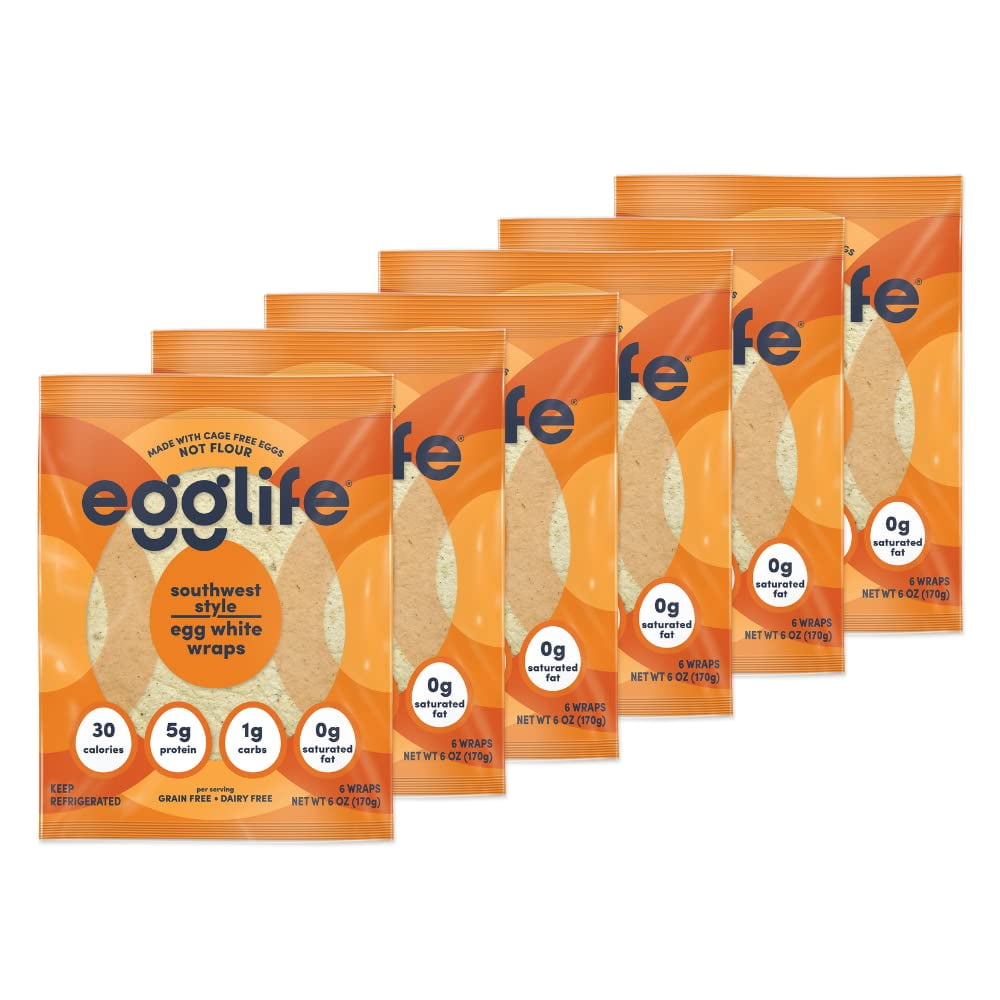 egglife egg white wraps, Southwest, Egg White Wraps, 36 Total Wraps (6