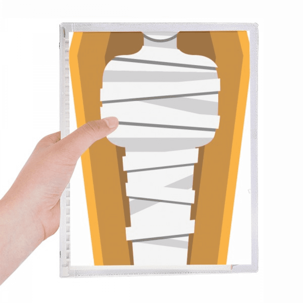 egypt coffin illustration pattern notebook loose diary refillable journal statiry