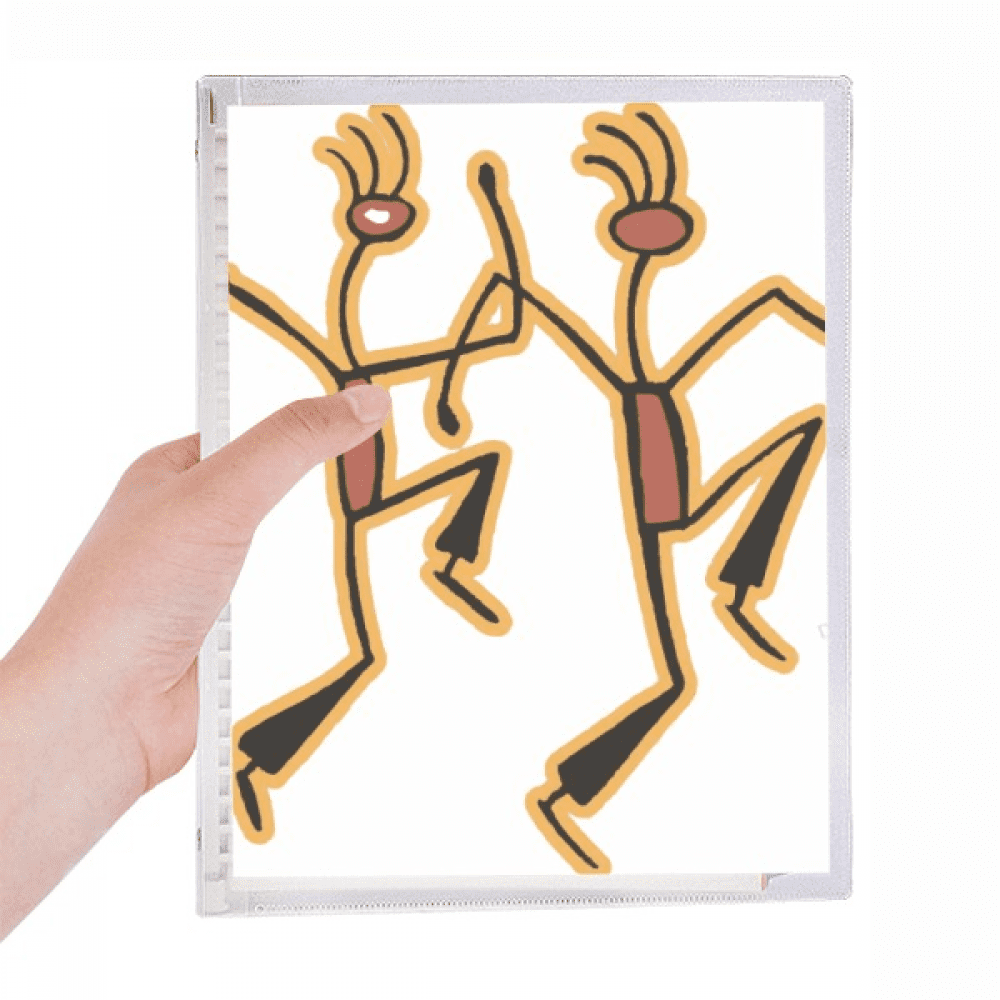 egypt figure dancing funny pattern notebook loose diary refillable journal statiry