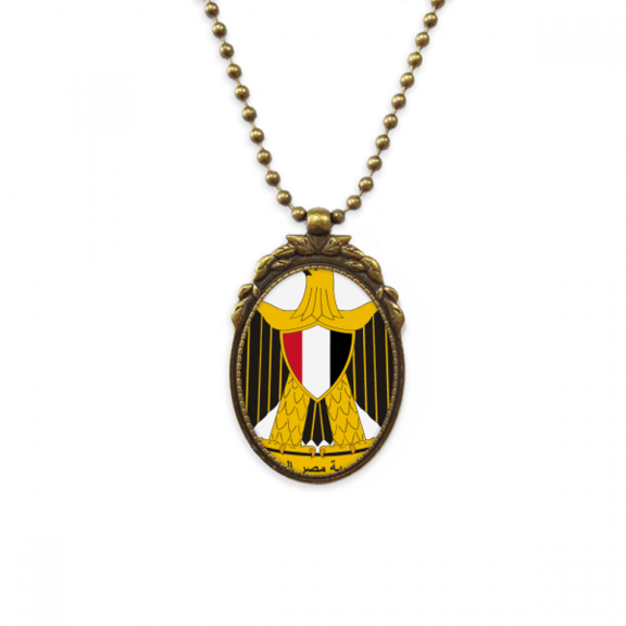 egypt national emblem country antique necklace vintage bead pendant keychain