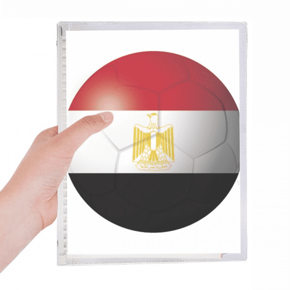egypt national flag soccer football notebook loose diary refillable journal statiry