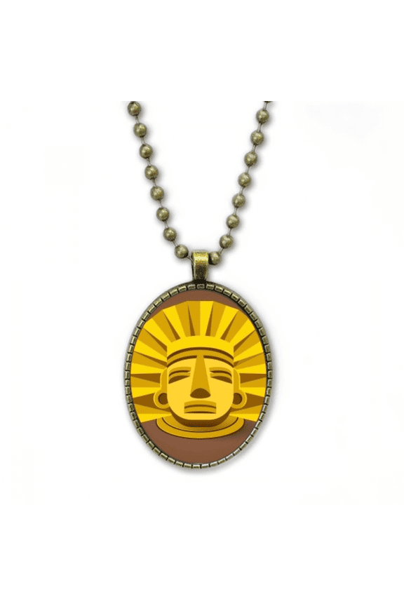 egypt pharaoh en pattern necklace vintage chain bead pendant jewelry collection