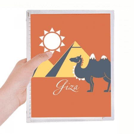 egypt pyrad sphinx camel pattern notebook loose diary refillable journal statiry