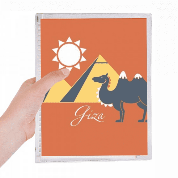 egypt pyrad sphinx camel pattern notebook loose diary refillable journal statiry