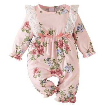 eileial Baby Girl Sleep 'N Play Footed Pajama Baby & Toddler Girls Microfleece Blanket Sleeper Pajamas,Pink 6-9 Months