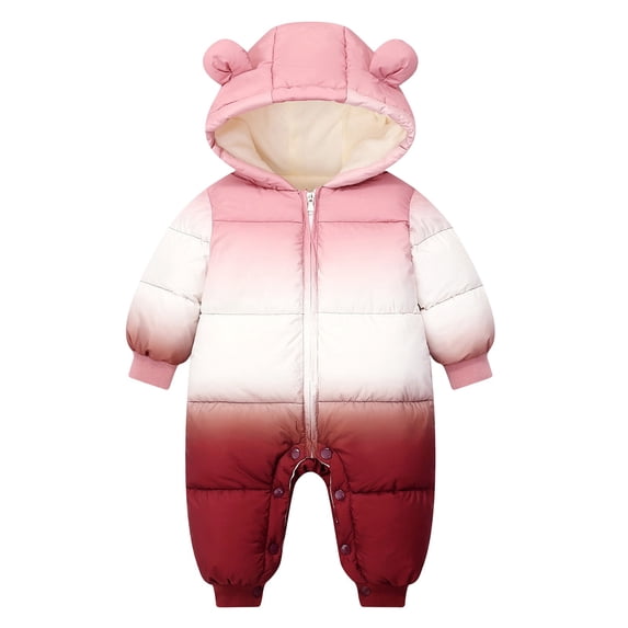 eileial Baby Boys' Pajamas Toddlers and Baby Boys' Loose-Fit Polyester Footed Pajamas,Pink 18-24 Months