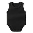 thumbnail image 1 of eileial Baby Onesies Tank Top Bodysuits for Baby Girl Super Soft One-Piece Short Sleeve Bodysuits Toddler Bodysuit,Black 12-18 Months, 1 of 2