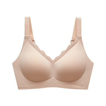 eileial Bras for Women Woman's Balconette Bras No Rims Daily Bra,Pink L