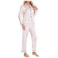 thumbnail image 1 of eileial Womens Cotton Pajamas Set Womens PJs Sleepwear for Women(Light Pink,M), 1 of 4