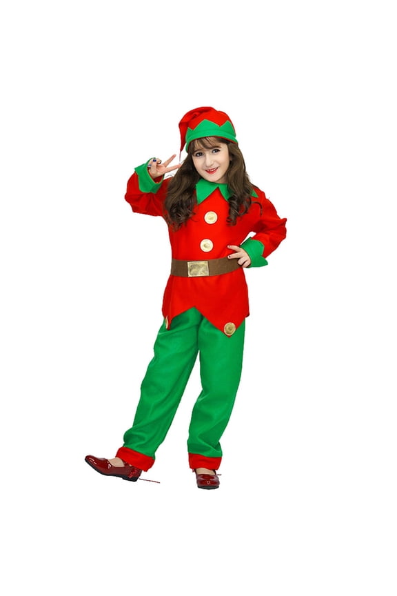 Girls Christmas Pant Sets Bowknot Ruffle Sleeve Top + Floral Allover Pants 2PC Fall Winter Outfit Set,Red 7-9