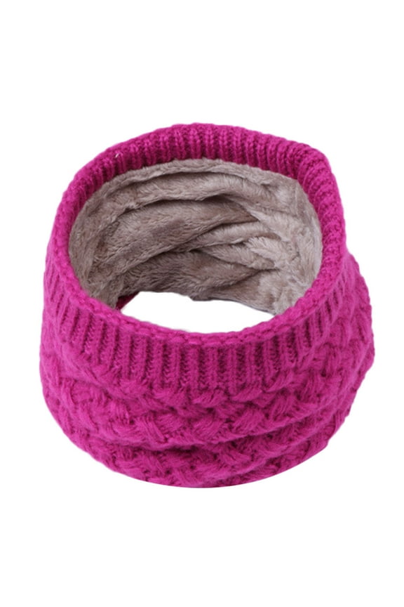 eileial Kids Boys Girls Winter Scarf Thick Knit Scarves Toddler Neckerchiefs Lovely(Hot Pink,One Size)