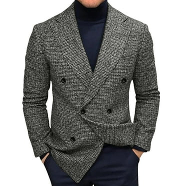 eileial Lightweight Jacket Men, Mens Sport Coat Casual Blazer One Button Business Suit Jacket,Gray XL