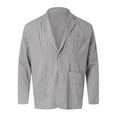 thumbnail image 1 of eileial Men's Casual Slim Thick Knitted Shawl Collar Cardigan Sweaters Pockets,Gray XXL, 1 of 6