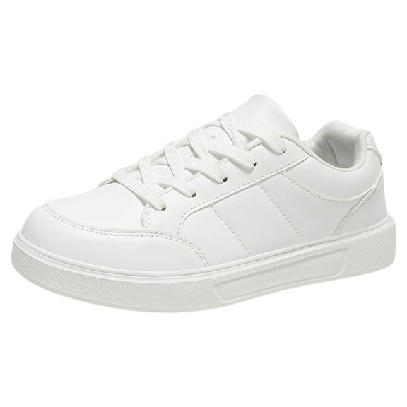 eileial Men's Fashion Sneakers Leather White Shoes for Men Comfortable Mens Casual Shoes,White 9