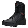 thumbnail image 1 of eileial Men's Insulated Waterproof Construction Hiking Winter Snow Boots,Black 10.5, 1 of 6