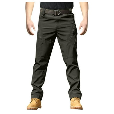 eileial Mens Cargo Pants Big and Tall Work Pants Outdoor Combat Trousers Gym Straight Leg Cargo Pants Multi Pockets,Gray S