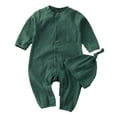 thumbnail image 1 of eileial Pajamas for Baby Boys & Baby Boys Baby Neutral 2-Pack Cotton Footed Sleep and Play,Green 3-6 Months, 1 of 3