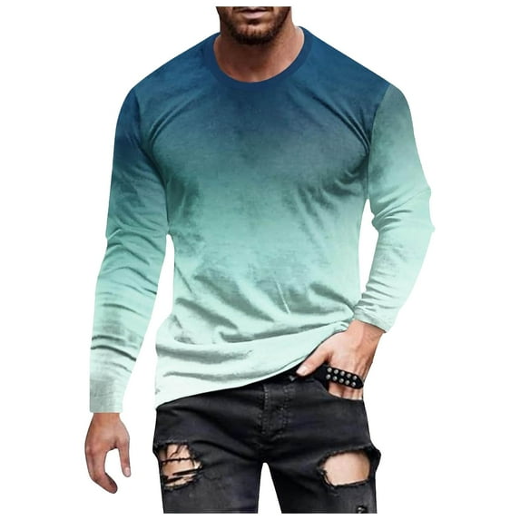 eileial Tee Shirts Mens Men's Long Sleeve Performance Fishing Tee,Gray XL