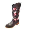 eileial Women Casual Western Cowgirl Boots Comfort Vintage Mid Calf