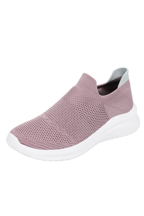 Women's Hands Free Slip Ultra Flex Smooth Step Sneaker,Pink 10