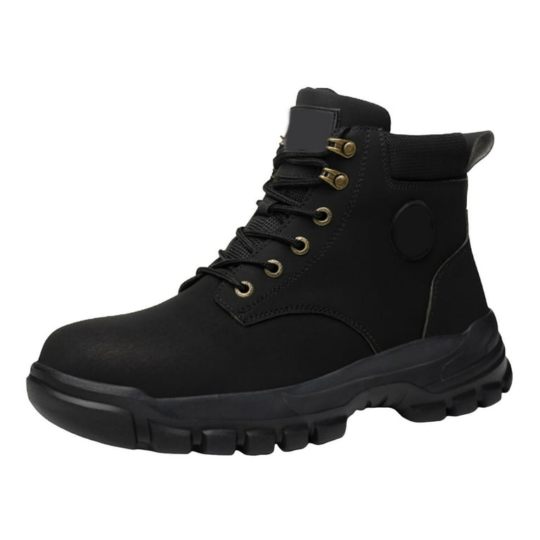 Men\'s Waterproof Leather Work Boots Soft Toe Non Slip Comfortable eileial Work Boots for Men Waterproof Soft Toe Non Slip  main image 4