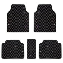eing Automotive Floor Mats, Waterproof Anti Slip Car Floor Mats for Girls&Women,Upgraded Design with Friction ,Rhinestone Breathable Universal Mats for Cars Truck Van SUV,Set of 5pcs (Multicolor)