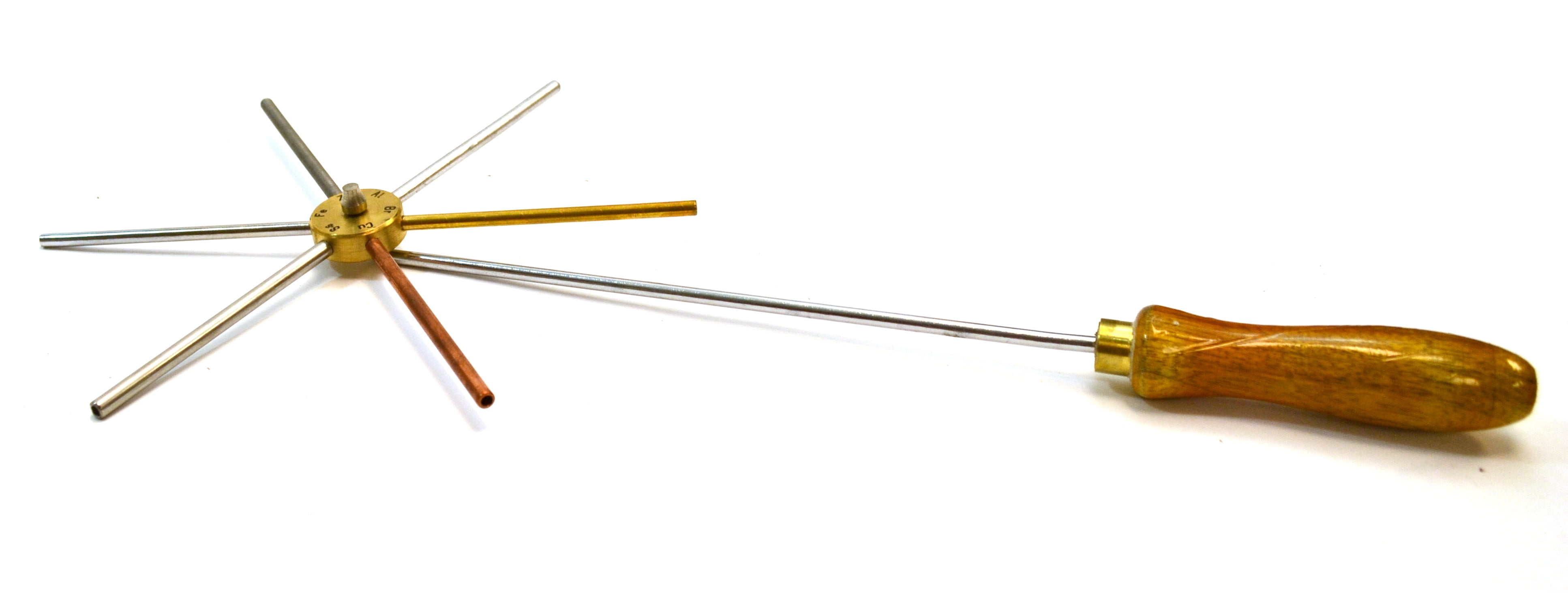 Eisco Labs 6-Prong Conductometer – Compare Heat Conductivity Of Copper, Steel, Brass, Aluminum, Iron & Zinc