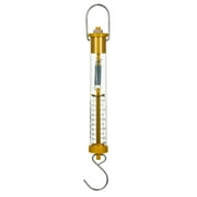 eisco labs newton force meter spring scale - max capacity 50n, 5kg, dual scale labeled