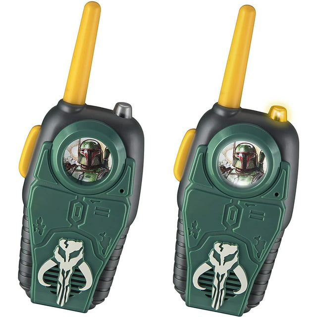 ekids The Book of Boba Fett Toy Walkie Talkies for Kids, Two Way Radios for Indoor and Outdoor Games