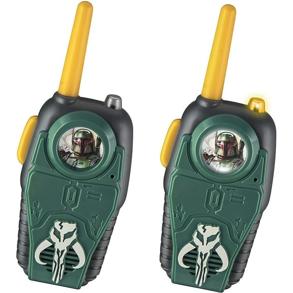 ekids The Book of Boba Fett Toy Walkie Talkies for Kids, Two Way Radios for Indoor and Outdoor Games