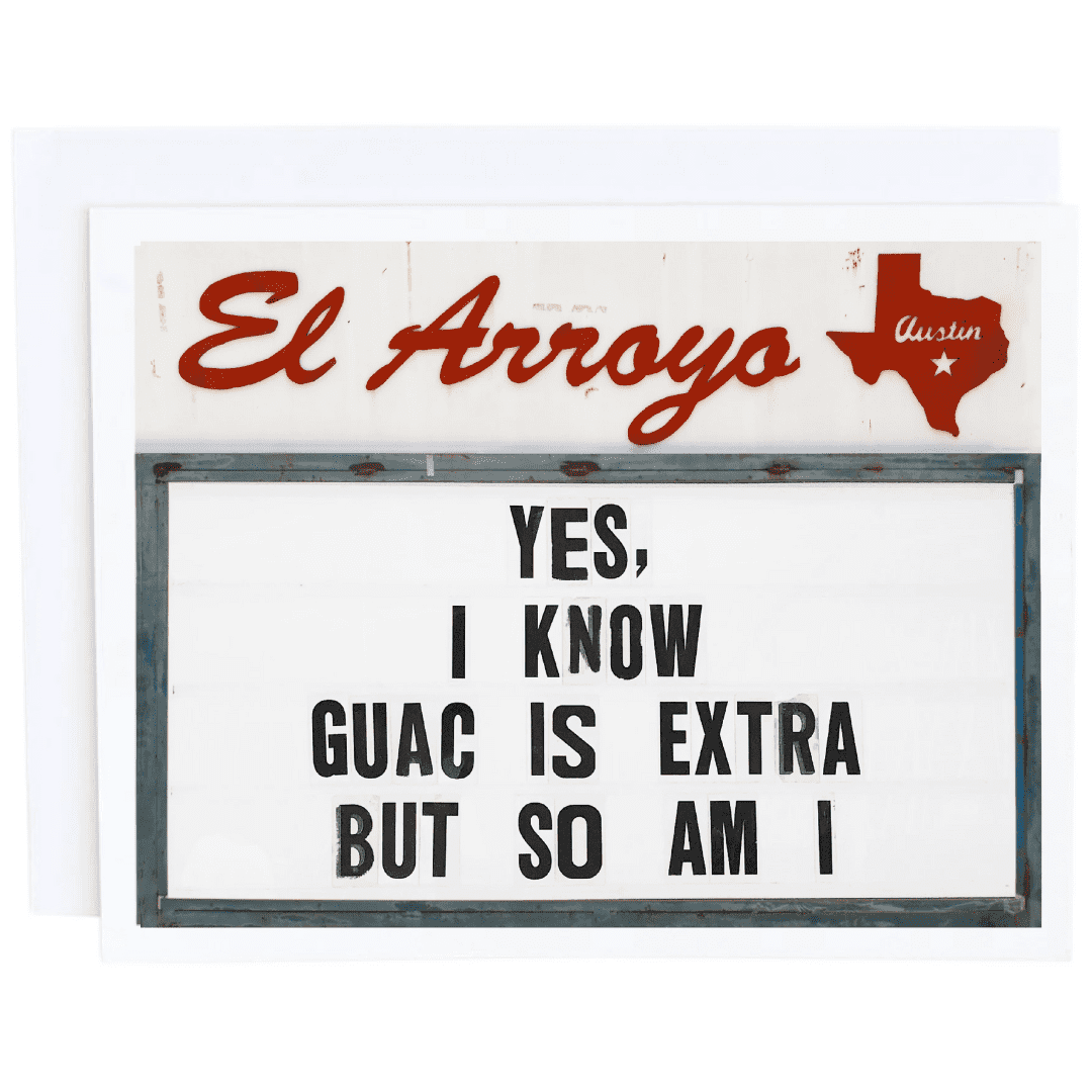 el arroyo Guac Is Extra Card
