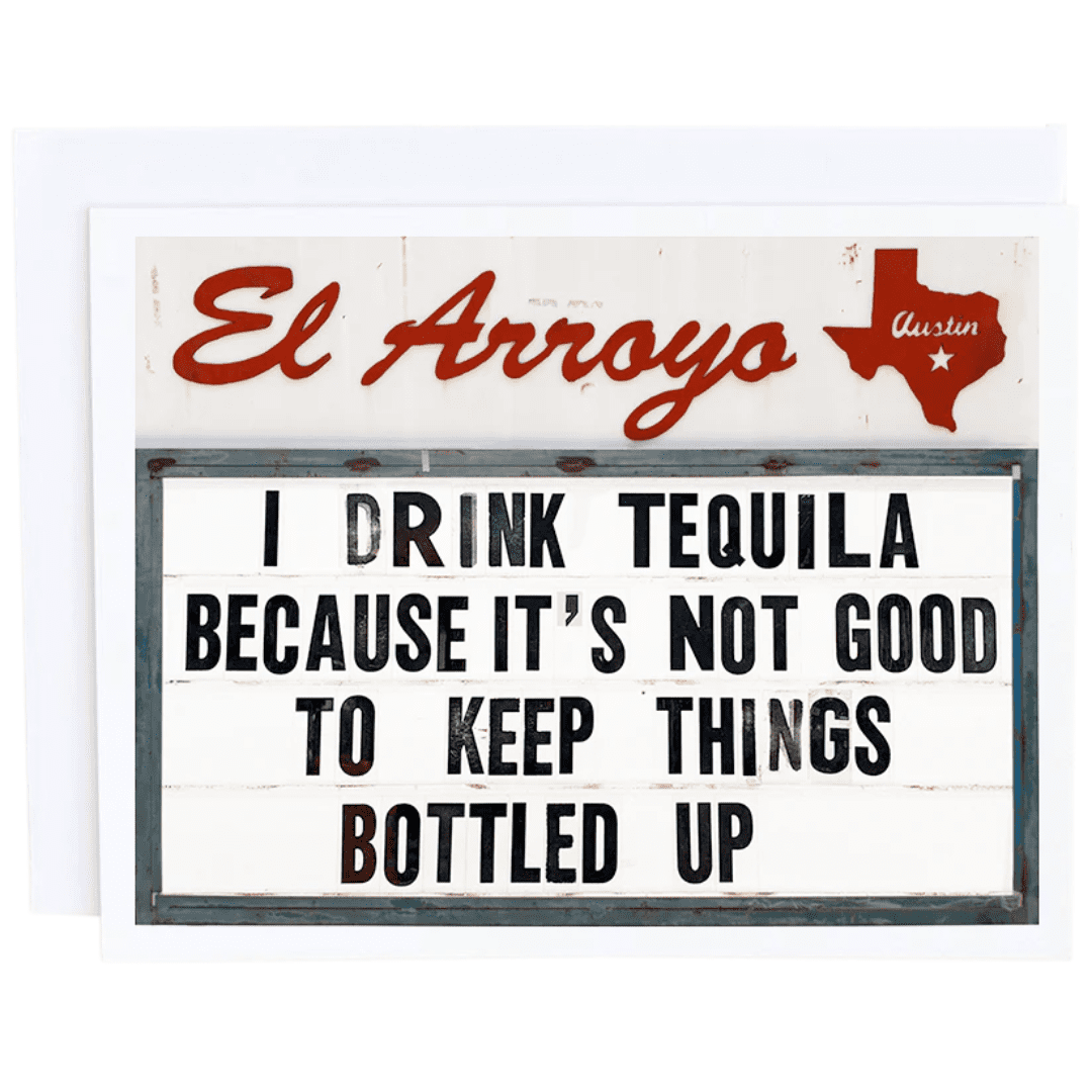 el arroyo Tequila Bottled Up Card