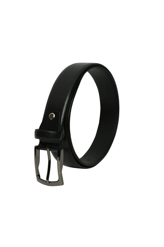 Mens Belt, Genuine Leather Vidal Bosch, Black, Size 38