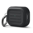 thumbnail image 1 of elago Armor Case Compatible with AirPods Pro 3 Case - Carabiner Included, Supports Wireless Charging, Shock Resistant, Full Protection (Black), 1 of 5